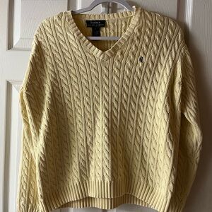 Lauren Ralph Lauren Cream Cable Knit Sweater